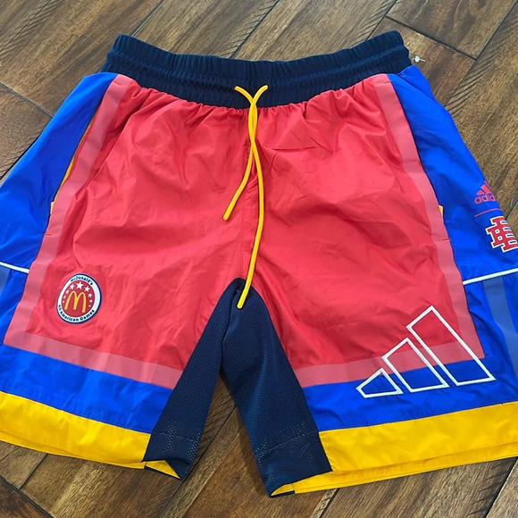 Adidas X Eric Emanuel McDonald’s All American Mesh Lining Shorts Sz Small - Picture 2 of 12
